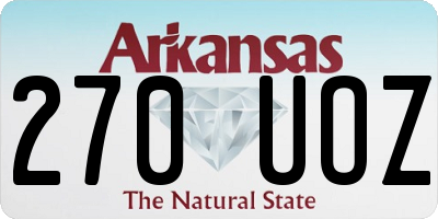 AR license plate 270UOZ