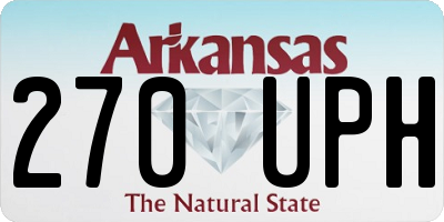 AR license plate 270UPH