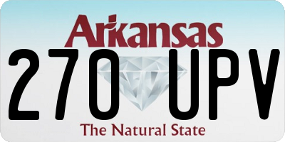 AR license plate 270UPV