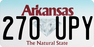 AR license plate 270UPY