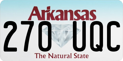 AR license plate 270UQC