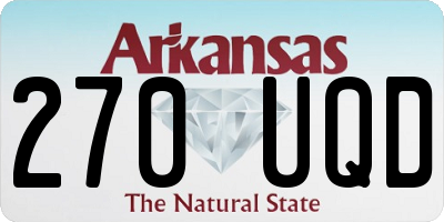 AR license plate 270UQD