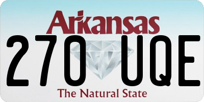 AR license plate 270UQE