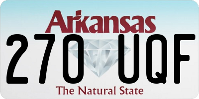 AR license plate 270UQF