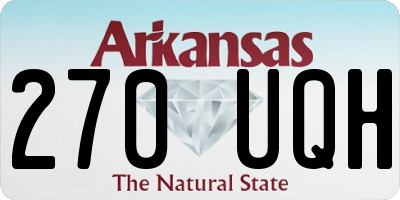 AR license plate 270UQH