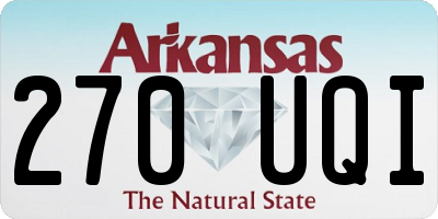 AR license plate 270UQI