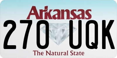 AR license plate 270UQK