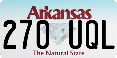 AR license plate 270UQL
