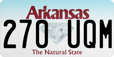 AR license plate 270UQM