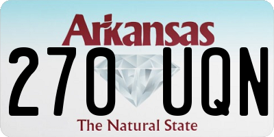 AR license plate 270UQN