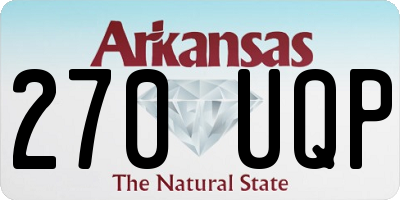 AR license plate 270UQP