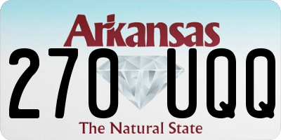 AR license plate 270UQQ
