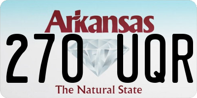 AR license plate 270UQR