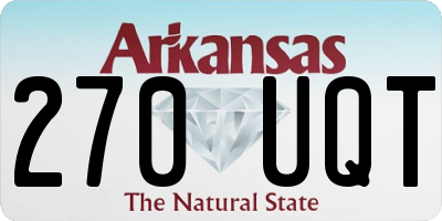 AR license plate 270UQT