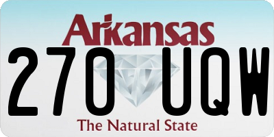 AR license plate 270UQW
