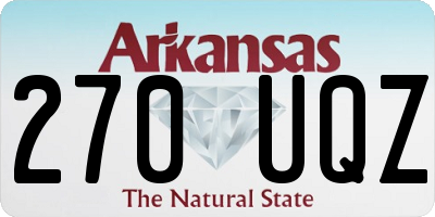 AR license plate 270UQZ