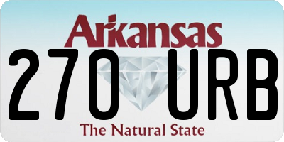 AR license plate 270URB