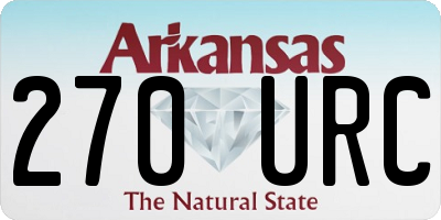 AR license plate 270URC
