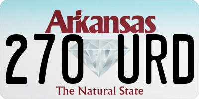AR license plate 270URD