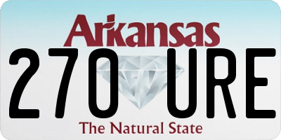 AR license plate 270URE