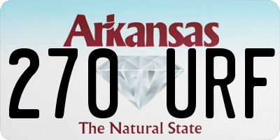 AR license plate 270URF