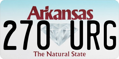 AR license plate 270URG