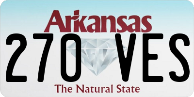 AR license plate 270VES