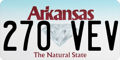 AR license plate 270VEV