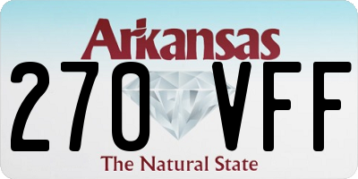 AR license plate 270VFF
