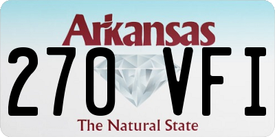 AR license plate 270VFI