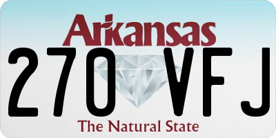 AR license plate 270VFJ