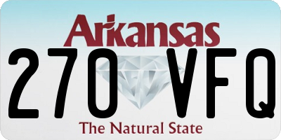 AR license plate 270VFQ