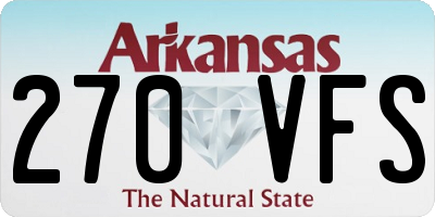 AR license plate 270VFS