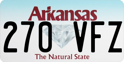 AR license plate 270VFZ