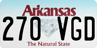 AR license plate 270VGD