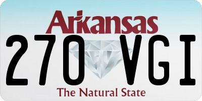 AR license plate 270VGI