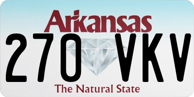 AR license plate 270VKV