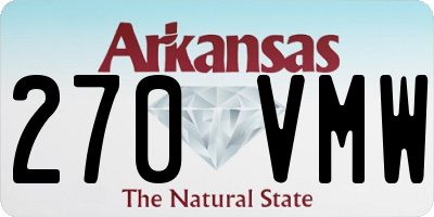 AR license plate 270VMW