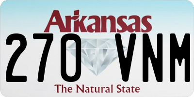 AR license plate 270VNM