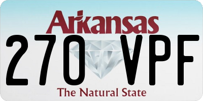AR license plate 270VPF