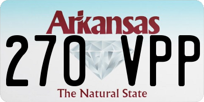 AR license plate 270VPP