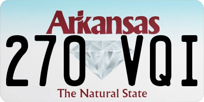 AR license plate 270VQI