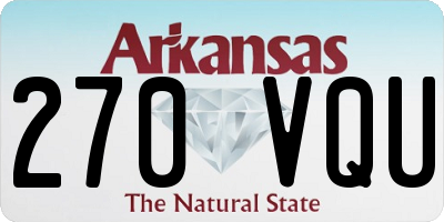 AR license plate 270VQU