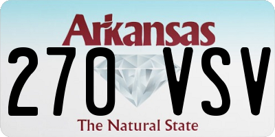 AR license plate 270VSV