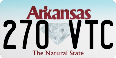 AR license plate 270VTC