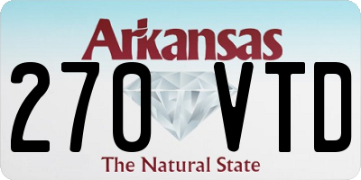 AR license plate 270VTD