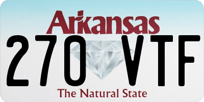 AR license plate 270VTF