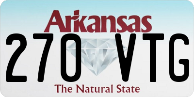 AR license plate 270VTG