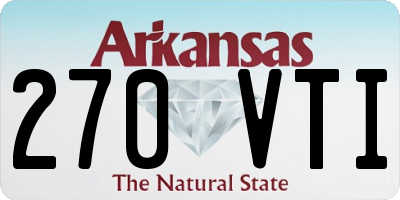 AR license plate 270VTI