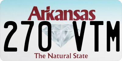 AR license plate 270VTM
